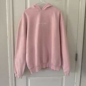 White Fox Pink Hoodie